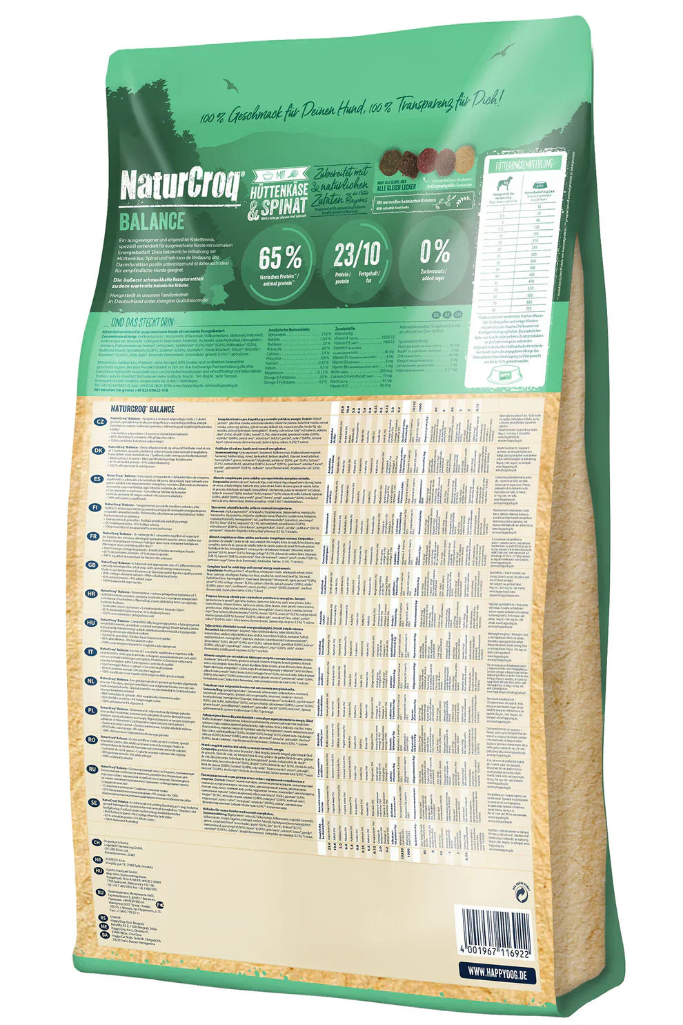 Happy Dog Naturcroq Balance Premium Dog Food Kibble